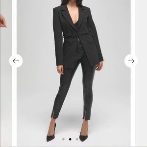Good American Faux Leather Skinny Skinny Pants